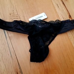 Black Lacey thong